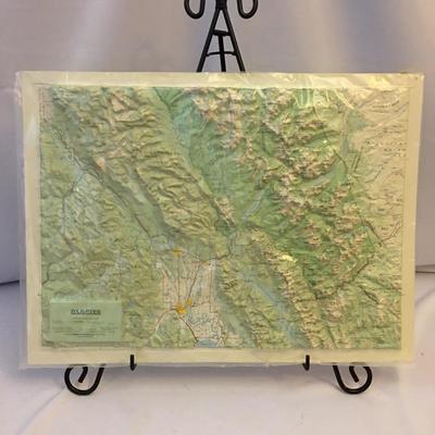  Lot 126 - Montana Framed Print & Topo Maps