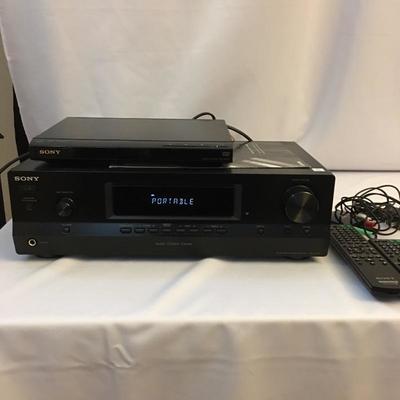 Lot 128 - Sony Stereo Receiver &  DVD Player
