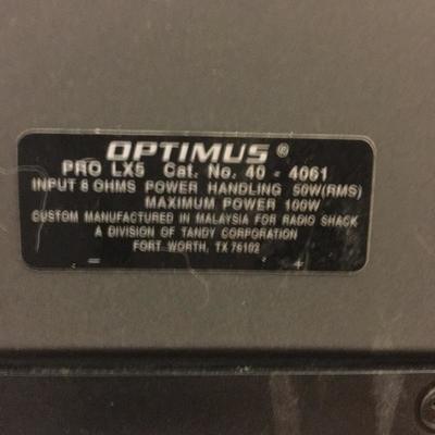  Lot 129 - Pair of Optimus Speakers
