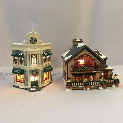 Lot 132 - Department 56 and Starbucks Studio Village
