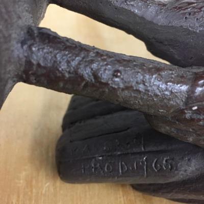 Lot 133 - Signed Owl Statue