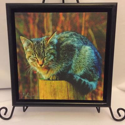 Lot 139 - Lucy Lofland Cat Art
