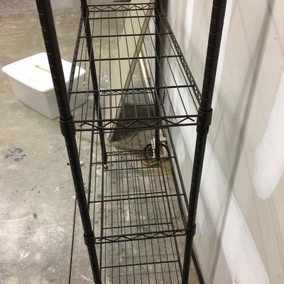 Lot 144 - Metal Shelving Unit & Tables