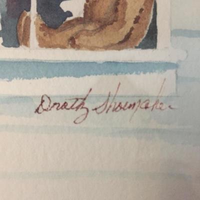 Lot 145 - Mirror & Dorothy Shoemaker Signed Watercolor Painting