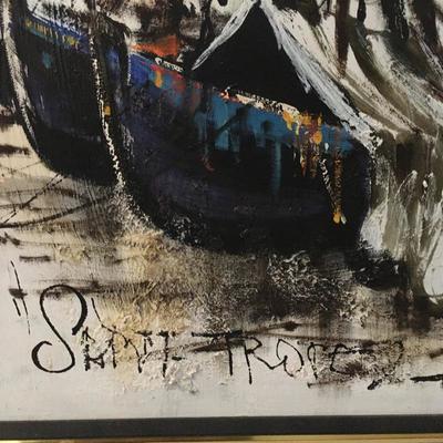 Lot 146 - Original Oil on Canvas of St. Tropez