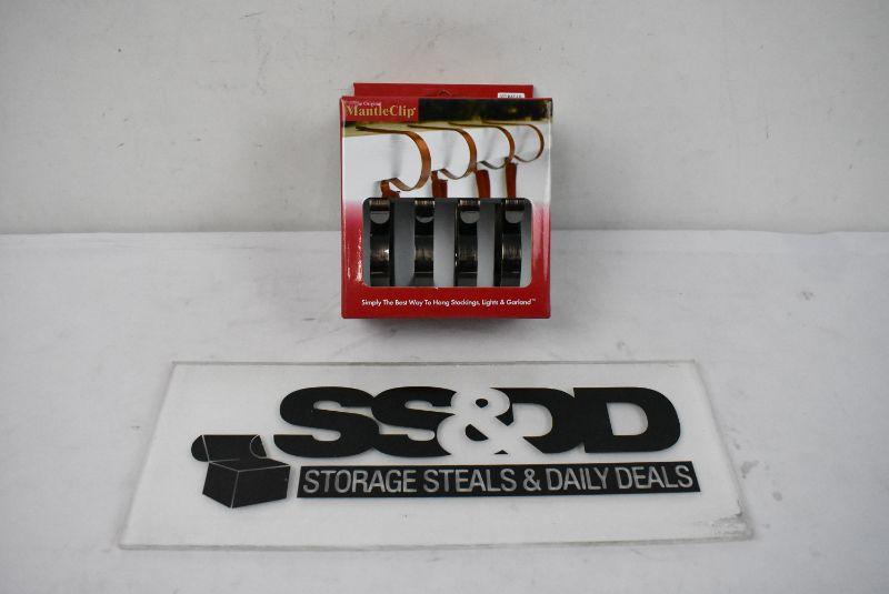 4 Pack of The Original Mantle Clips, Brushed Copper New