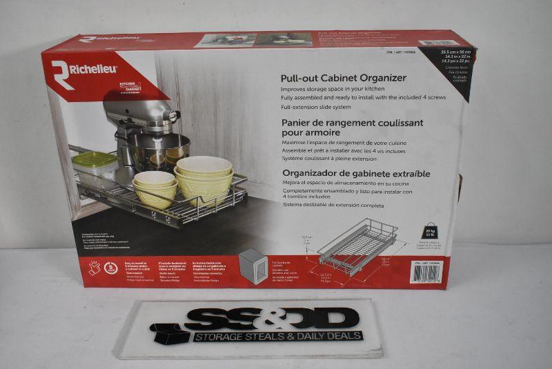 Pull Out Cabinet Organizer By Richelieu 14 3 X5 X22 New 25