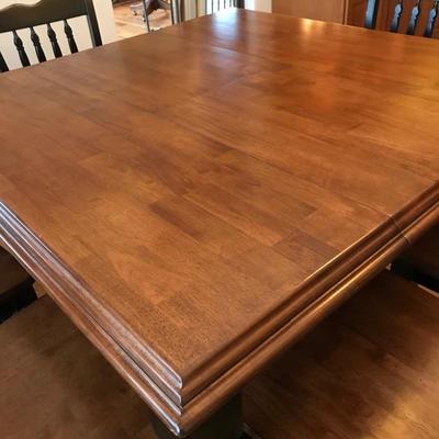 Lot 151 - Hightop Dining Table with Butterfly Leaf and Six Chairs