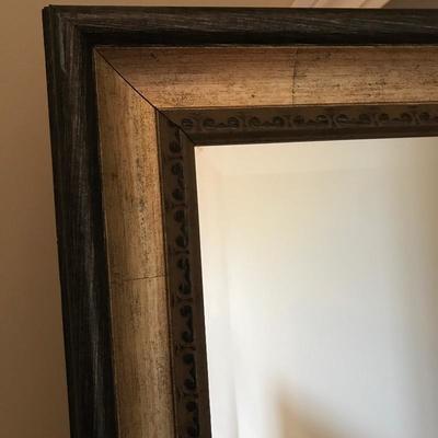 Lot 152 - Framed Full Length Beveled Mirror
