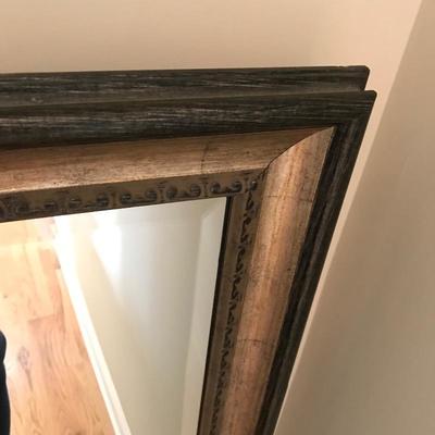 Lot 152 - Framed Full Length Beveled Mirror