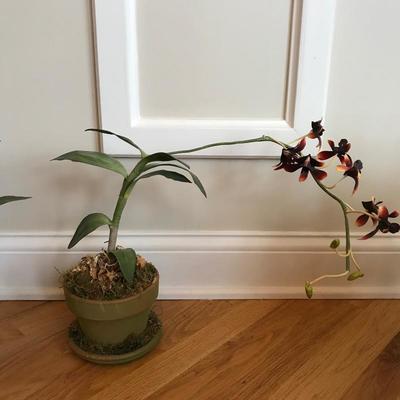 Lot 153 - Faux Orchids and Foliage