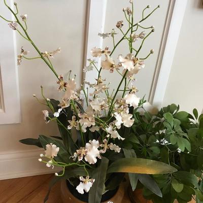 Lot 153 - Faux Orchids and Foliage