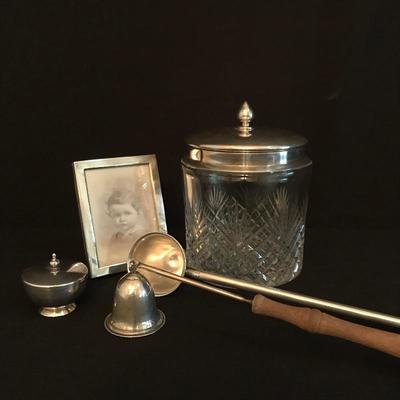 Lot 154 - Gorham Mini Bowl with Lid and Vintage Sterling Housewares