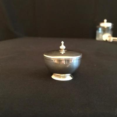 Lot 154 - Gorham Mini Bowl with Lid and Vintage Sterling Housewares