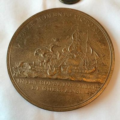 Lot 156 - 75 Indian Head Pennies with Two  Bronze Medallions