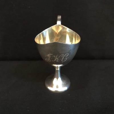 Lot 157 - Engraved Sterling Egg Set
