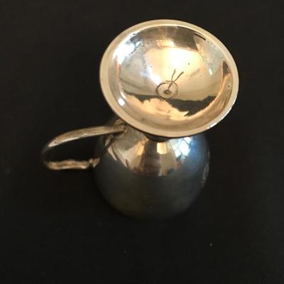 Lot 157 - Engraved Sterling Egg Set