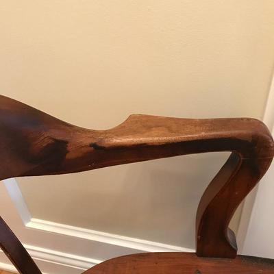 Lot 160 - Vintage Johnson Co Courthouse Chair and Desk Lamp