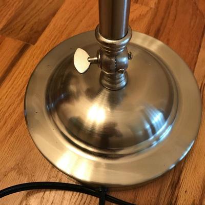 Lot 160 - Vintage Johnson Co Courthouse Chair and Desk Lamp
