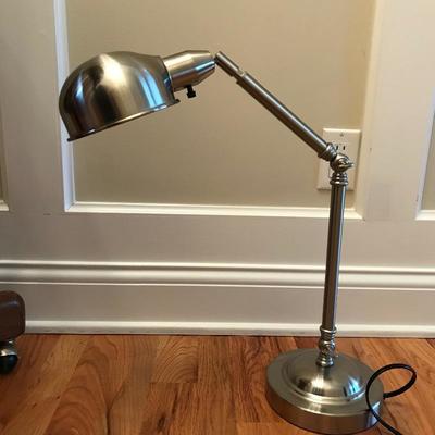 Lot 160 - Vintage Johnson Co Courthouse Chair and Desk Lamp
