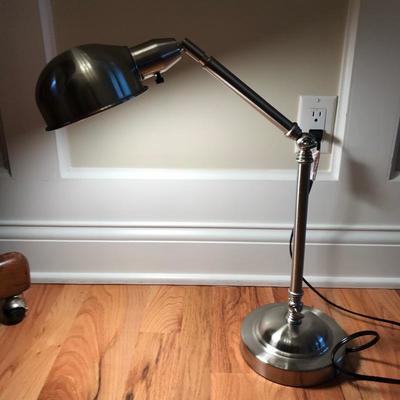 Lot 160 - Vintage Johnson Co Courthouse Chair and Desk Lamp