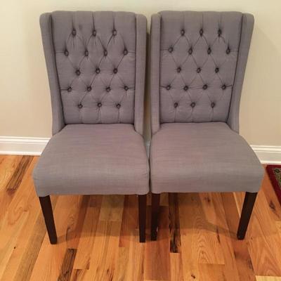 Lot 167 - Pair of Fabric Accent Chairs