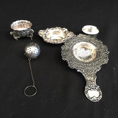 Lot 172 - Sterling Tiffany Bowl & More