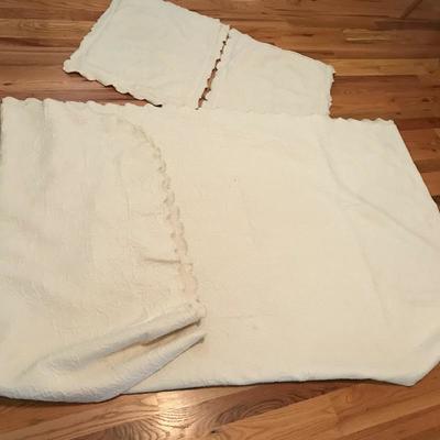 Lot 174 - King Mattress Topper with King & Queen Bedding 