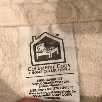Lot 174 - King Mattress Topper with King & Queen Bedding 