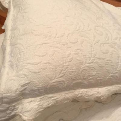 Lot 174 - King Mattress Topper with King & Queen Bedding 