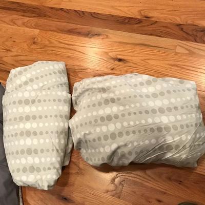 Lot 174 - King Mattress Topper with King & Queen Bedding 