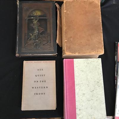 Lot 175 - Antique Books & Vintage LIFE with Woven Basket