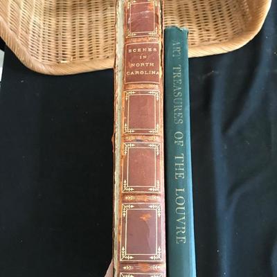Lot 175 - Antique Books & Vintage LIFE with Woven Basket