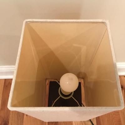 Lot 177 - MCM Style Table and Lamp