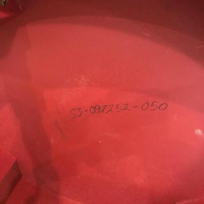 Lot 179 - Red Club Chair & Side Table
