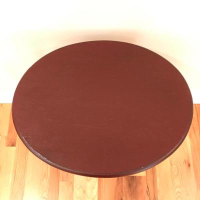 Lot 179 - Red Club Chair & Side Table