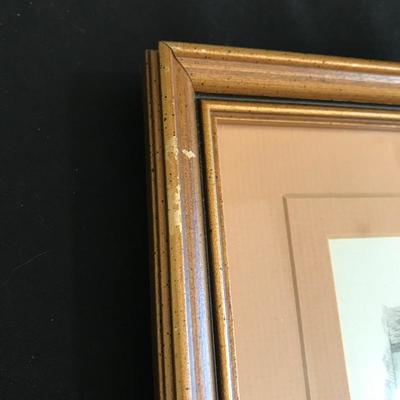 Lot 180 - Three Framed Pencil Art