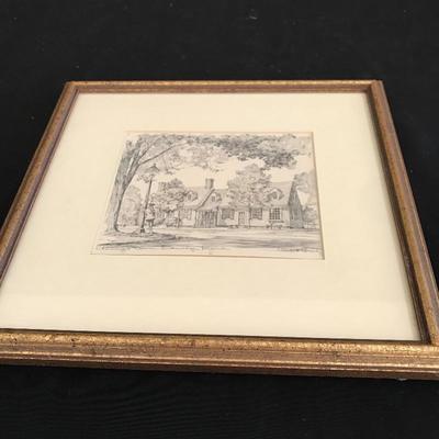 Lot 180 - Three Framed Pencil Art