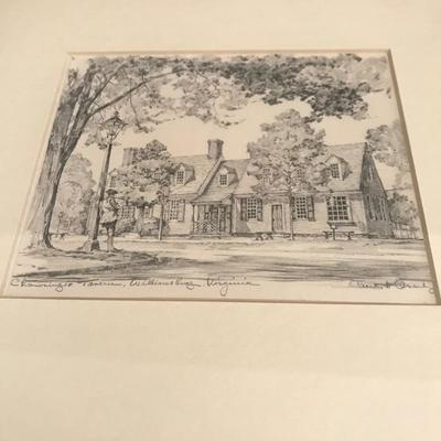 Lot 180 - Three Framed Pencil Art