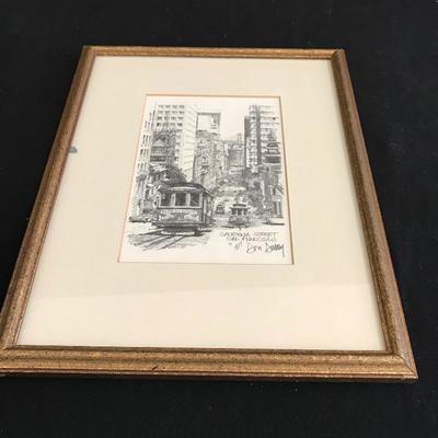 Lot 180 - Three Framed Pencil Art