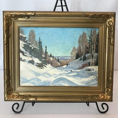 Lot 181 - Signed Tom Stone Landscape Oil Painting