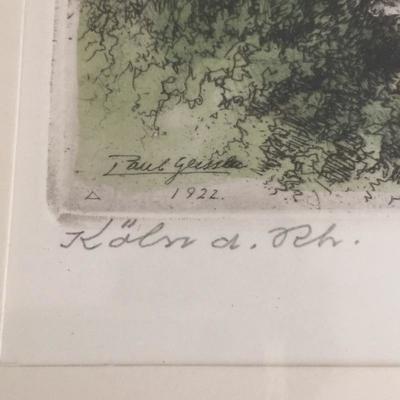 Lot 189 - Original Etchings German Art
