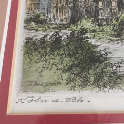 Lot 189 - Original Etchings German Art
