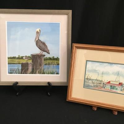 Lot 193 - Pat Hiott-Mason Certified Pelican Art and Marina