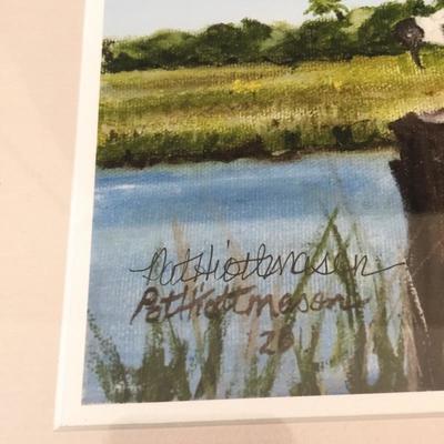 Lot 193 - Pat Hiott-Mason Certified Pelican Art and Marina