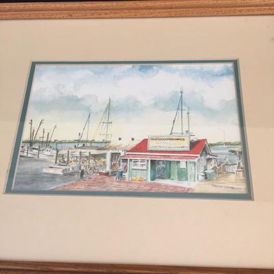 Lot 193 - Pat Hiott-Mason Certified Pelican Art and Marina