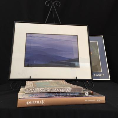 Lot 194 - John Dickson Blue Ridge Mountain Photo, Bel Chere & AVL Books