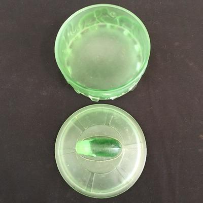  Lot 196 - Hob Knob Glass & Powder Container