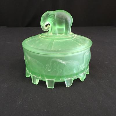  Lot 196 - Hob Knob Glass & Powder Container