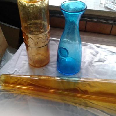Colored glass lot